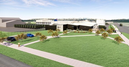 An artist's impression of the new military Maintenance Support Facility that the New Zealand government is developing at the Burnham Military Camp.