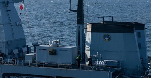 The laser weapon demonstrator installed on the German Navy's F 124 air-defence frigate FGS 
        
         will inform further development of operational laser weapon systems.