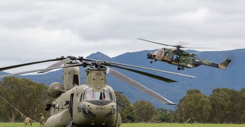 The withdrawal of Australia's NHIndustries MRH90s from flight operations increases the burden on other army aviation rotary-wing assets, until adequate numbers of new Sikorsky UH-60Ms can be inducted into service. In this image, an MRH90 from the 5th A...