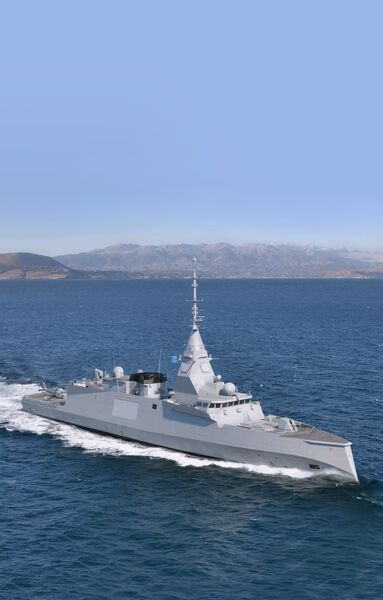 The FDI HN frigate specific to the Hellenic Navy (pictured) will share significant commonality with the French parent design