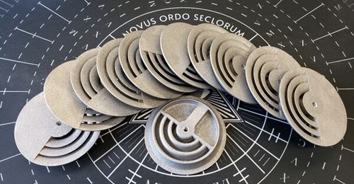 Aluminium printed by the US Marine Depot Maintenance Command's Production Plant in Barstow, California.