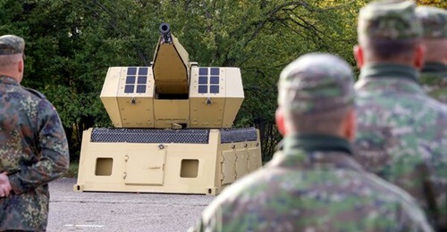 One of two MANTIS C-RAM systems received by the 11th Slovak Air Force Brigade Nitra from Germany on 24 October.
