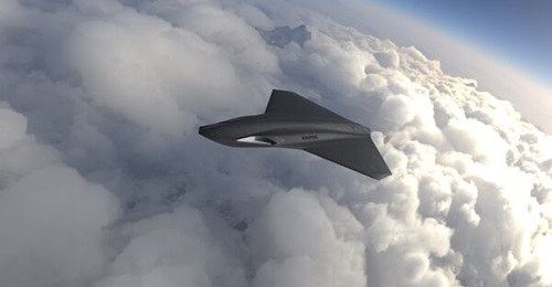Artist's concept of the Kratos Thanatos UAV.