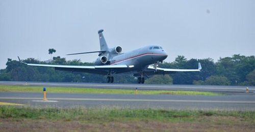 Indonesia said that its acquisition of the Dassault Falcon 8X (serial number A-0801) is connected to its initial contract order for six Dassault Rafale fighter aircraft.