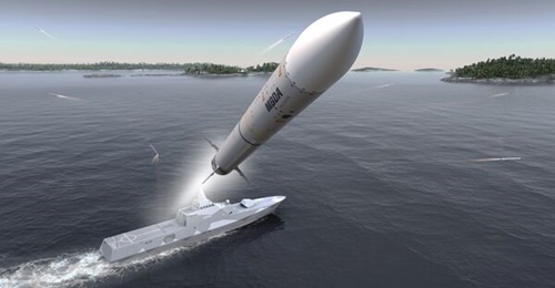 The Royal Swedish Navy's Visby-class corvettes are to be fitted with the Sea Ceptor local area anti-air missile system. Space for a vertical launcher installation for CAMM missiles already exists in the weapon deck area beneath the main deck hatch.