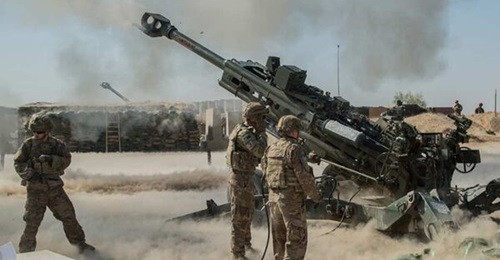 Cubic has overcome the challenge of simulating the use of combustible charges and the recoil-assisted breech in its M777 155 mm howitzer simulator solution. An M777 is shown here in action with US forces.
