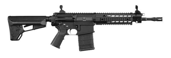 The SIG716 is a gas-cycled, air-cooled, magazine box-fed weapon of a conventional layout with a maximum hitting range of 800 m.