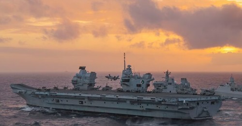 pictured in the South China Sea during its inaugural deployment to the Indo-Pacific region in 2021.