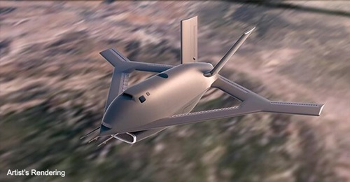 An artist's rendering of Aurora Flight Sciences' CRANE design. The first flight is scheduled in 2025.