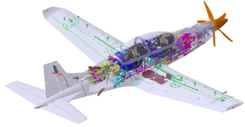 Taiwan's AIDC's new basic trainer aircraft programme - the design for which is pictured above - aims to compete to replace the RoCAF's Beechcraft T-34C aircraft by the early 2030s.