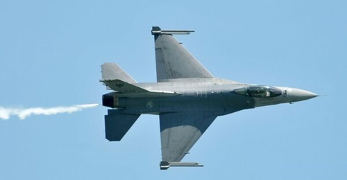 A Republic of Singapore Air Force F-16 Fighting Falcon. Singapore scrambled the aircraft type in response to an incursion by a Malaysian helicopter in September 2021.