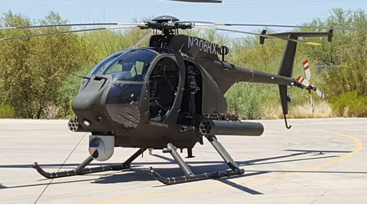 The AH-6S is one of a number of helicopters types that the SANG fields, and which will be managed by a foreign contractor from late 2022.