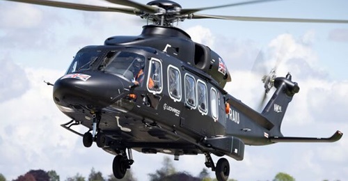 Seen here in its company demonstrator form, the Leonardo AW149 has been selected along with the AW169M to replace North Macedonia's ageing Soviet-built helicopter inventory.