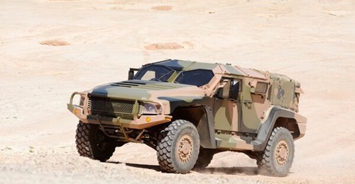 The Hawkei (seen here in a four-door configuration) is one of the platforms from the Thales Australia portfolio that will be offered for the Light Protected Mobility aspect of the LMP.