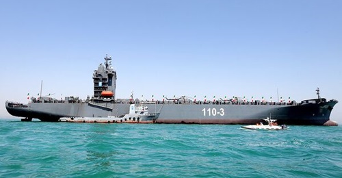 , seen here when it was officially commissioned in March 2023, was used to launch ballistic missiles.
