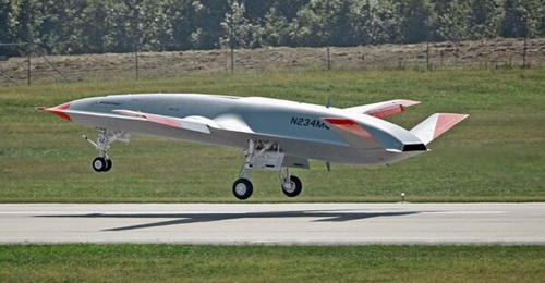 Boeing's MQ-25A Stingray UAV tanker that the company is developing for the US Navy.