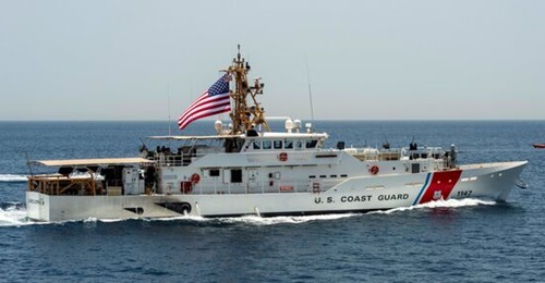 Sentinel-class fast-response cutter USCGC 
        
         interdicted missile, communications, and other military equipment in the Arabian Sea.