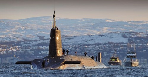 HMS 
        
        is the lead boat of a four-strong class of Trident-armed SSBNs whose role is to provide the UK's strategic nuclear deterrent.