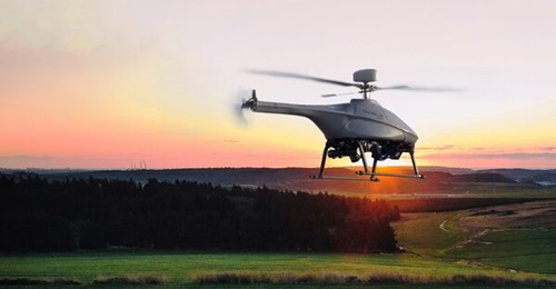 Steadicopter's Black Eagle 50E electric-powered unmanned aerial vehicle is designed for intelligence, surveillance, and reconnaissance operations from land and naval locations.