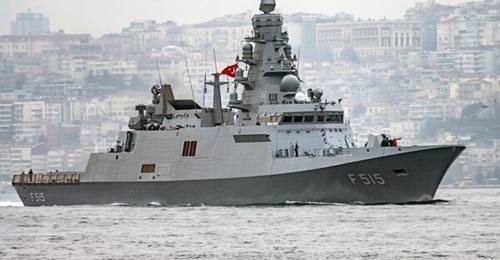TCG 
        
        seen transiting the Bosphorus Strait enroute to the test site on 2 March.