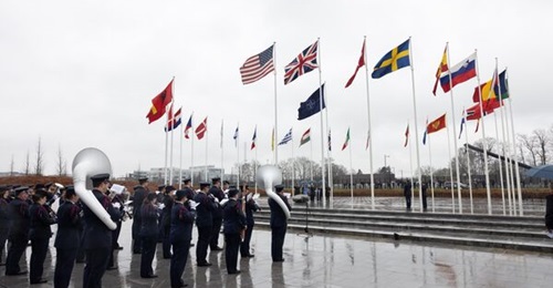 The Swedish flag was raised at NATO headquarters in Brussels on 11 March to mark the country's accession to the alliance as its 32nd member on 7 March.