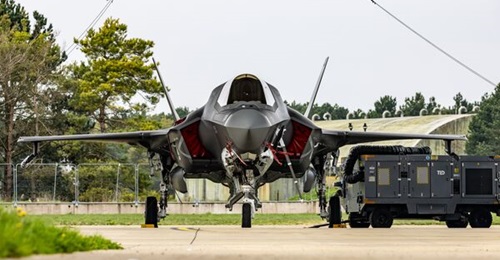 Aircraft BK35 seen at RAF Marham shortly after its arrival on 20 March. With deliveries to the UK of TR-2 standard aircraft now complete, the arrival of TR-3 standard aircraft should commence later in the year.