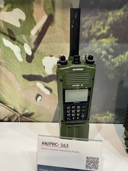 L3Harris Technologies is supplying its AN/PRC-163 handheld radio (pictured) for the 'Replacement of Ground-Air Radios' requirement under Foxtrot. The very-high-frequency (VHF)/ultra-high-frequency (UHF) radio supports secure two-channel, simultaneous u...