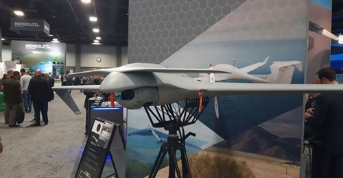 CP Aeronautics' Orbiter 3 small tactical UAV on display on 11 October at the Association of the United States Army's (AUSA's) annual convention in Washington, DC.