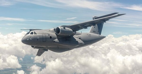 Seen on its maiden flight in February, the first KC-390 for Hungary arrived in the country on 12 April to allow national personnel to become acquainted with the aircraft before it is officially handed over later in 2024.