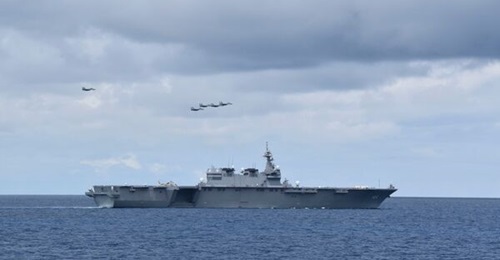 Indian MiG-29K fighters seen here at drills with the JMSDF at JIMEX 2021.