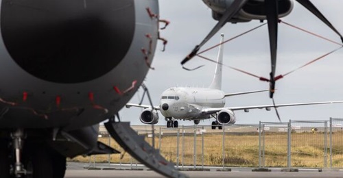 An RAF Poseidon MRA1 seen at Keflavik Airbase during the type's first overseas visit in UK service. Poseidons operated by the UK, the US and Norway will be used to plug the GIUK Gap against increased Russian maritime activity in the region.