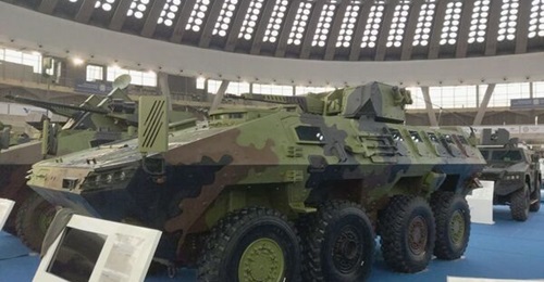 The Lazar III A1 ACV armed with the Russian-made 32V01 unmanned combat module.