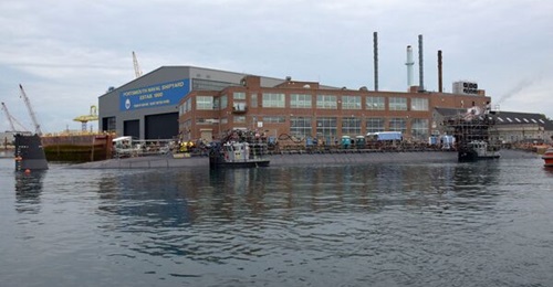 The US Navy has begun to improve its current public shipyards, such as the Portsmouth Naval Shipyard, shown here.