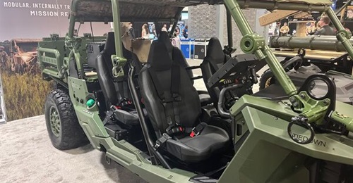 Ultra Light Tactical Vehicle High Power 1 kW variant was on display for the first time at the Modern Day Marine 2024 conference.