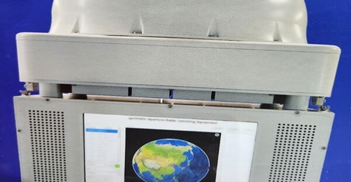 An image of the SAR jamming system on display at QuanLian's booth at DSA 2024.