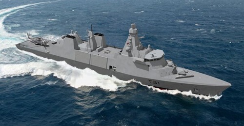 UK Royal Navy Type 31 general-purpose frigate design (artist's impression). The MoD is expected to launch the competition for Type 31 TLS in late 2024.
