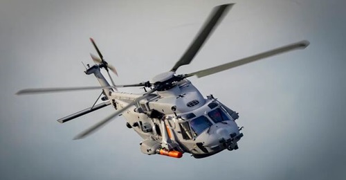The NH90 Sea Tiger helicopter for the German Navy going through pre-delivery trials that took place February to April, ahead of its entry into service in 2025.