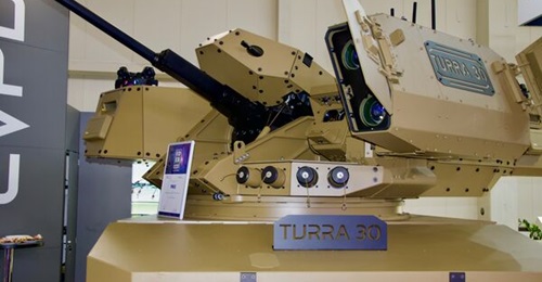 The Turra 30-SA turret with an Othello optical threat locator was unveiled at IDEB 2024.