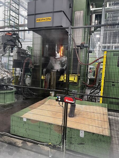 A Repkon furnace starts the metal part production for the 155 mm artillery shell at the GD-OTS facility in Mesquite, Texas.