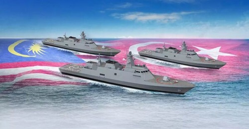A computer-generated image of what the Royal Malaysian Navy's Littoral Mission Ship Batch 2 vessels would look like once in service.