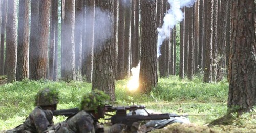 German Heimatschutz forces receiving special training.