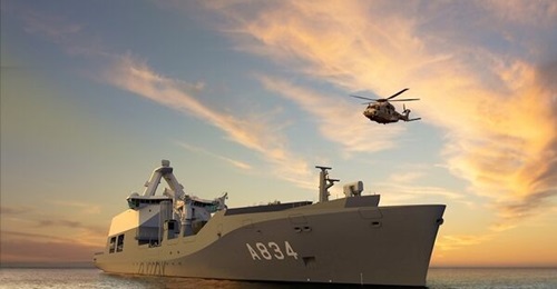 The RNLN's new combat support ship 
        
         is expected to be commissioned in 2025.
