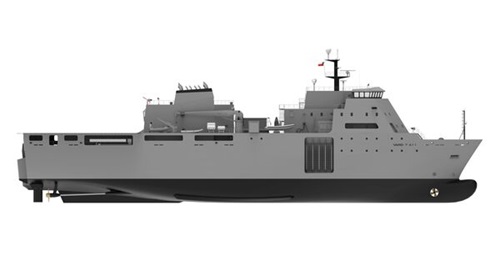 The general arrangement of the Vard 7 411 design selected as the basis for Chile's Escotillón IV programme.