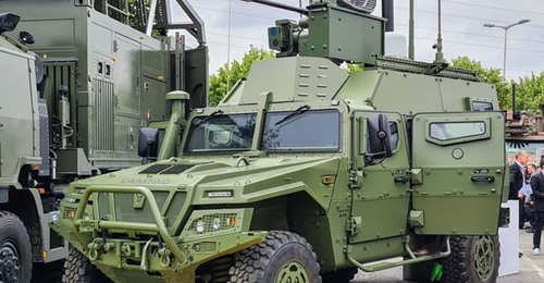 The C2 vehicle is based on the URO VAMTAC, although the systems fitted onto the vehicle are platform-agnostic.