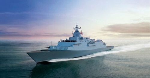 Irving Shipbuilding started construction work on the Canadian Surface Combatant, shown here in a rendering.