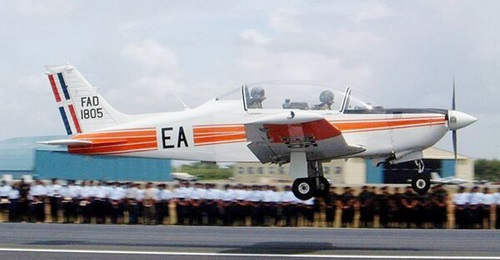 A Pillán of the FARD. Seven ex-Spanish Air and Space Force Pilláns are due to join the four the FARD already operates.