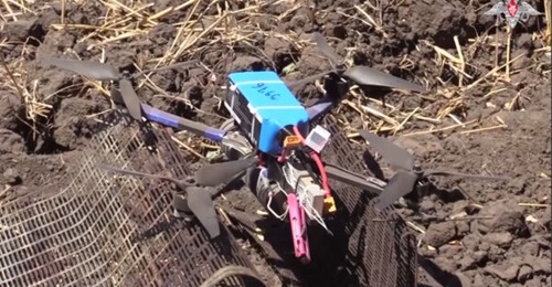 Nearly 4,000 FPV UAVs are being produced per day, Russian minister of defence claims. Pictured is an FPV UAV used by Russian Ground Forces, deployed in Dnepr, Ukraine, on 27 July 2024.