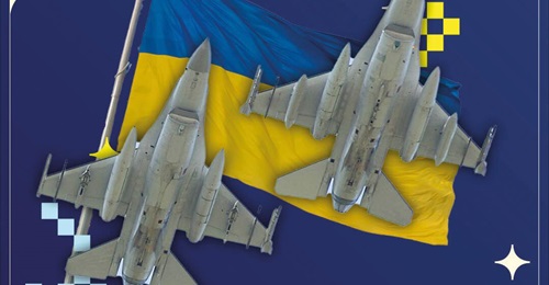 A graphic released by former UK Prime Minister Rishi Sunak in May 2023 to mark the announcement by US President Joe Biden that F-16s would be sent to Ukraine. Bloomberg and the Associated Press have reported that the first deliveries have now happened.