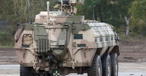 The Bundeswehr's new nuclear, biological, and chemical protection regiment, ABC-Abwehrregiment 1, stood up in Strausberg, Brandenburg, eastern Germany, on 6 April 2022, will receive equipment including the Fuchs (Fox) NBC reconnaissance vehicle.