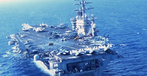 USS 
        
         and its carrier strike group ships have conducted naval combat operations in the Red Sea.